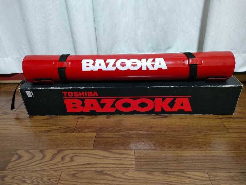 珍品。バブル〜平成レトロ！東芝BAZOOKA　BAZOO-KAN&クーラーバッグ　お買い上げ成立記念非売品