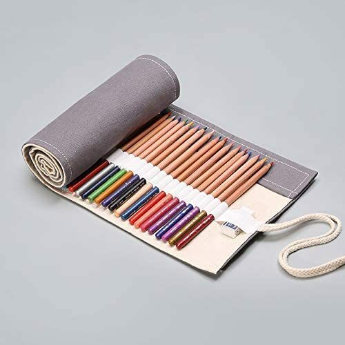 布製ロールケース・鉛筆48本収納可能・新品・