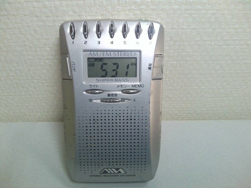 SONY ソニー AIWA アイワ 　 FM/AMポケットラジオ CR-DS556　本体のみ★ジャンク