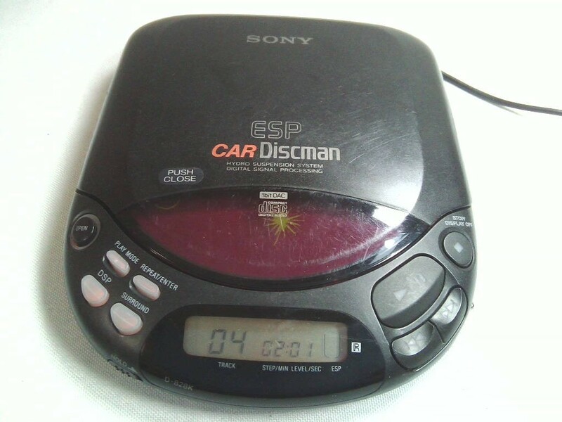 希少★SONY/ソニー CDプレーヤー　ESP　CAR　Discman　D-828K　日本製★ジャンク