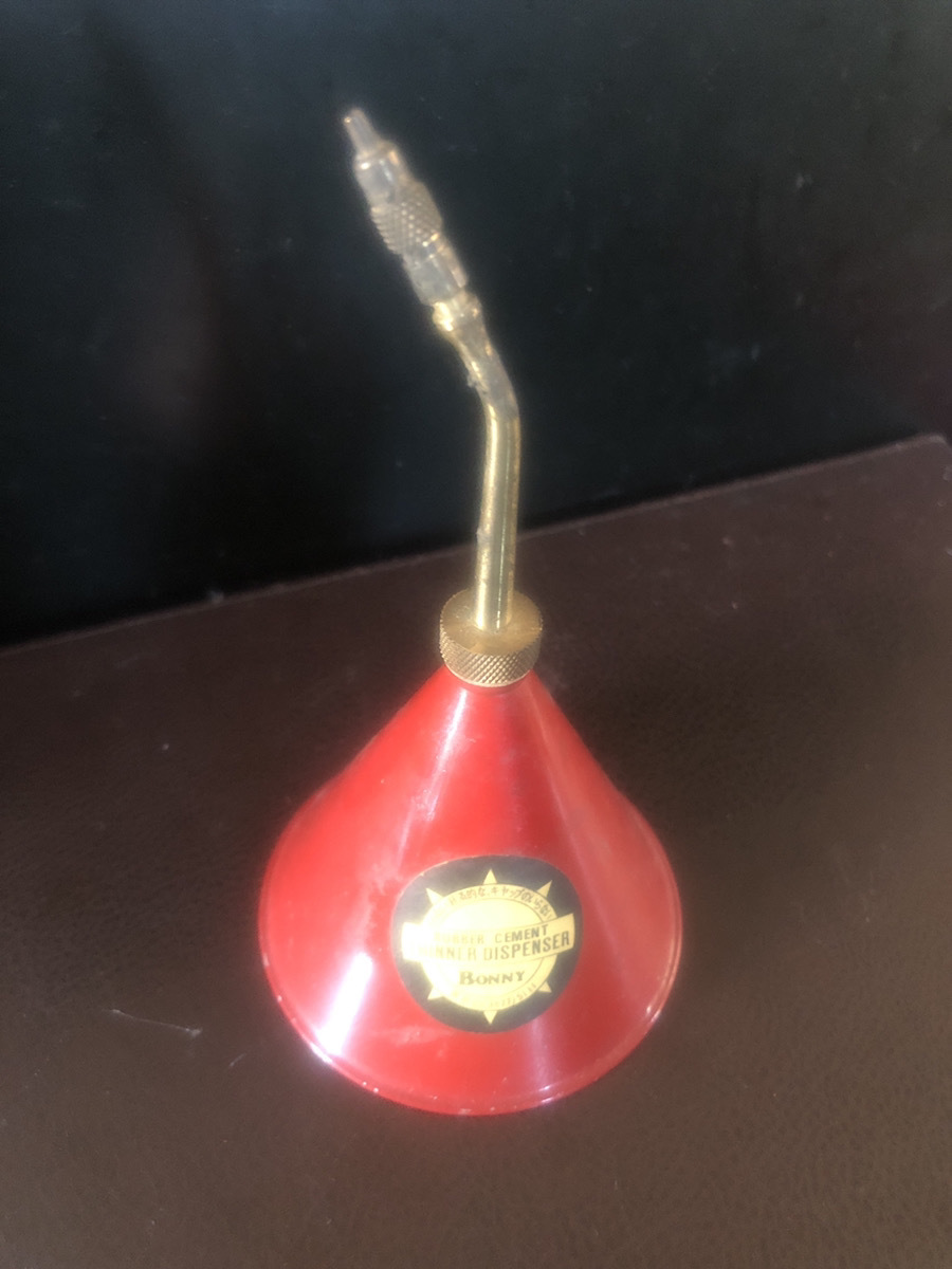 【BONNY　ラバーセメント　シンナーディスペンサー】OIL 挿し　中古【23/09 TY7A】