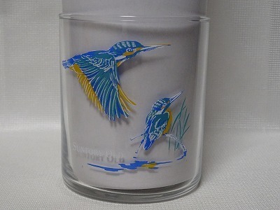 日本の鳥グラス　カワセミ　SUNTORY OLD 保管品