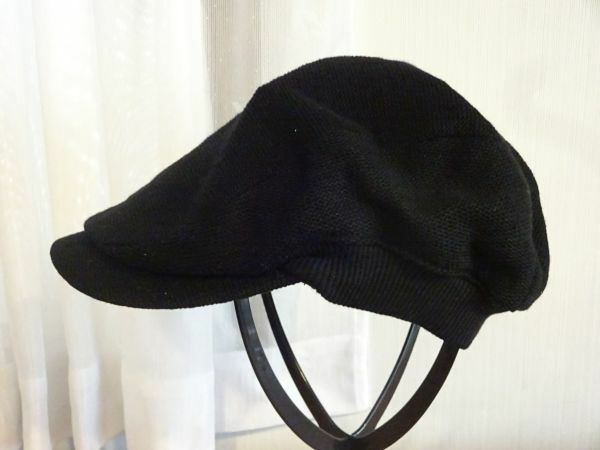 ■ Grace Hats ■メンズ・紳士　黒色帽子　ハンチング　サイズ５７cm〜５９cm　キャップ　帽子　グレース