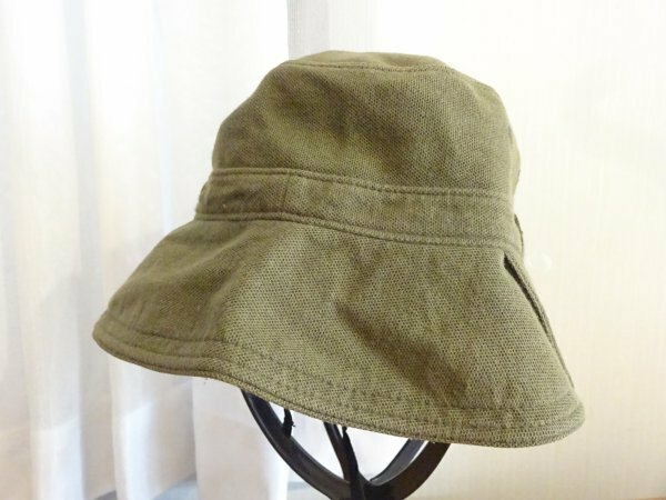 ◆ SUN PROTECTION EPOCHAL ◆男女兼用　キッズ帽子　バケットハット カーキ色　サイズ５０cm〜５２cm　キャップ　帽子　日本製