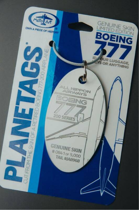 全日空ANA Boeing-777アメリカ産 PLANETAGS 航空機スキン 飛行機 コレクション ホワイト