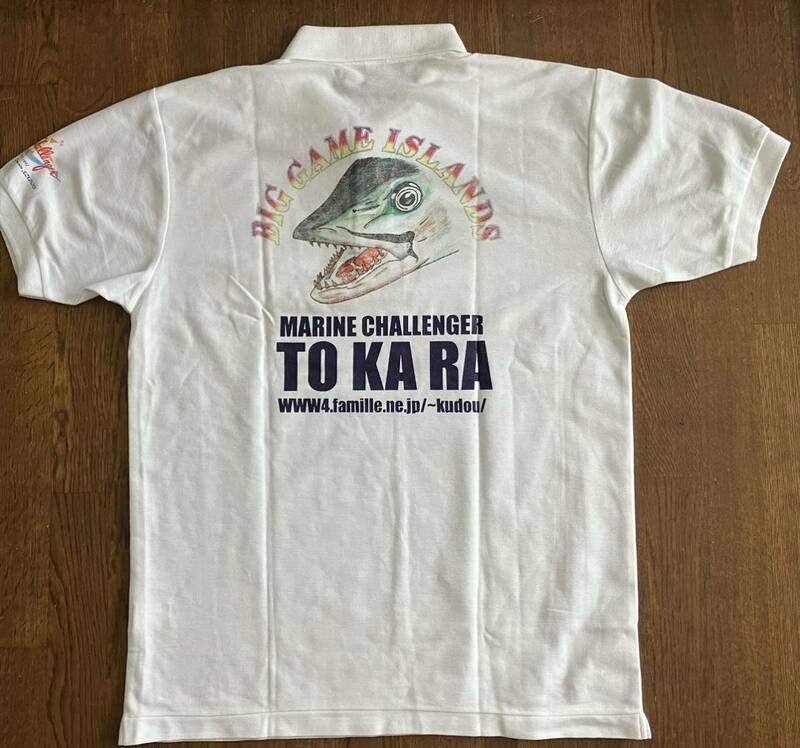 MARINE CHALLENGER TO KA RA ポロシャツ半袖CHALLENGERホワイトLサイズ