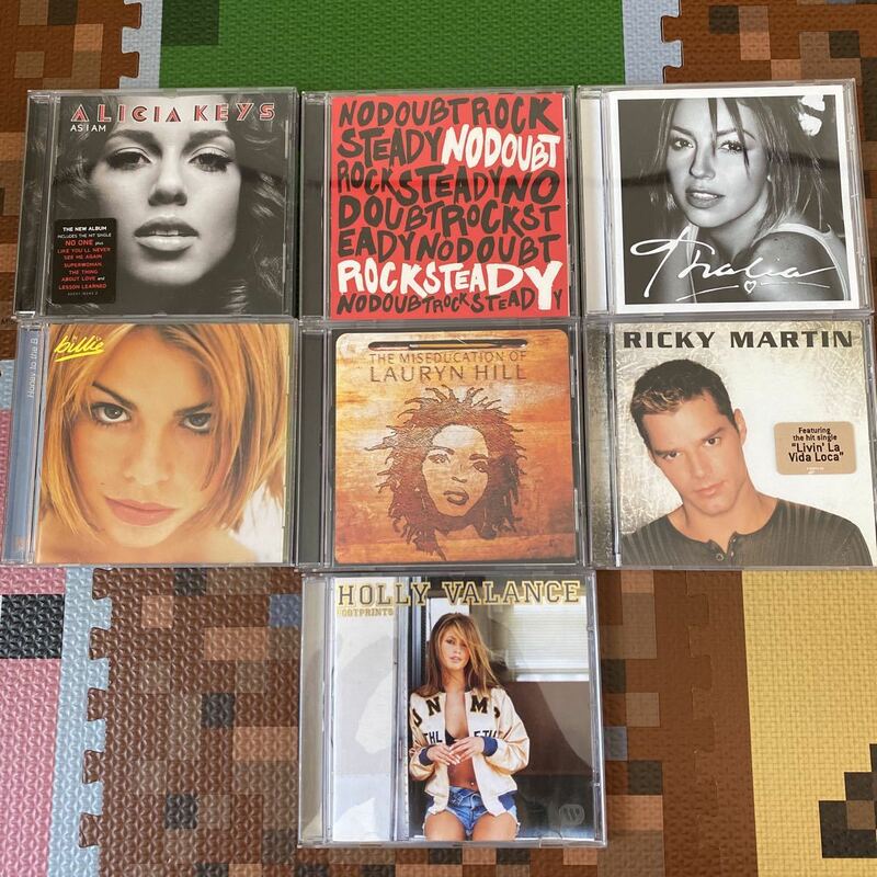 洋楽　CD 7枚セット　ALICIAKEYS アリシアキース　ノーダウト　NODOUBT タリア　thalia HOLLYVALANCE RICKYMARTIN LaurynHill billie