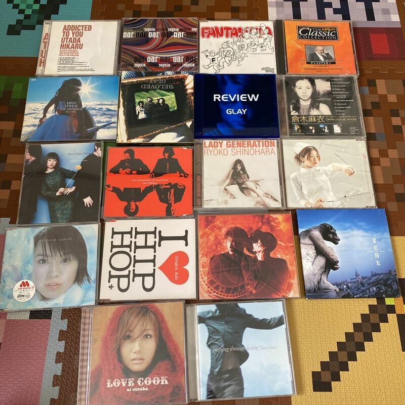 CD18枚セット　大塚愛　平井堅　ラルク　チャゲ＆飛鳥　ELT DragonAsh GLAY 倉木麻衣　椎名林檎　MISIA 宇多田ヒカル　SOPHIA 篠原涼子