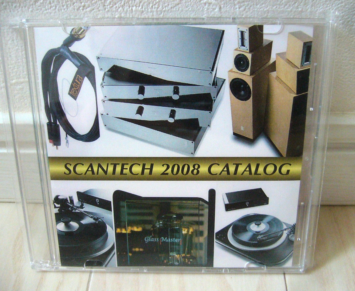 SCANTECH 2008 CATALOG 総合カタログ スキャンテック 電子カタログ CD-R 傅信幸 長岡鉄男 菅野沖彦 石田善之 福田雅光 オーディオ フェア