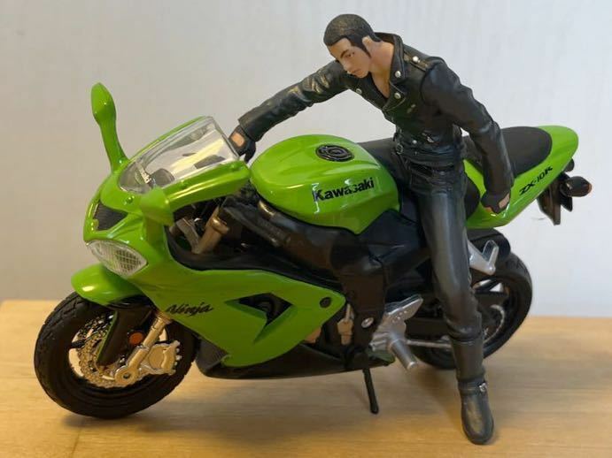 フィギュアのみの出品 1/18スケール 革ジャン ライダーフィギュア ライダース バイカー バイクなしフィギュアのみの出品