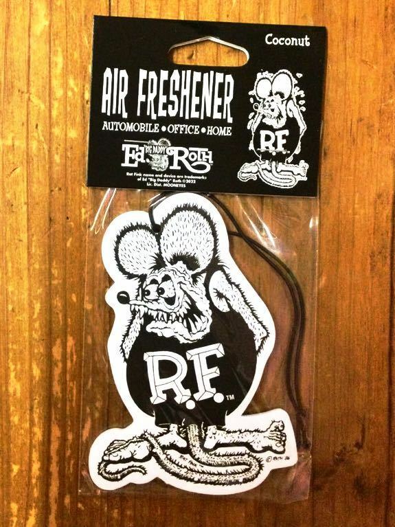 エアフレッシュナー／ ラットフィンク Rat Fink【Coconut ココナッツ香り】アメリカン雑貨 芳香剤 カーアクセサリー フレグランス オシャレ