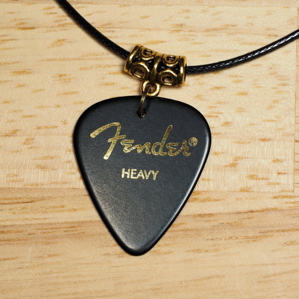 ピック ネックレス レザー フェンダー Fender ギター few