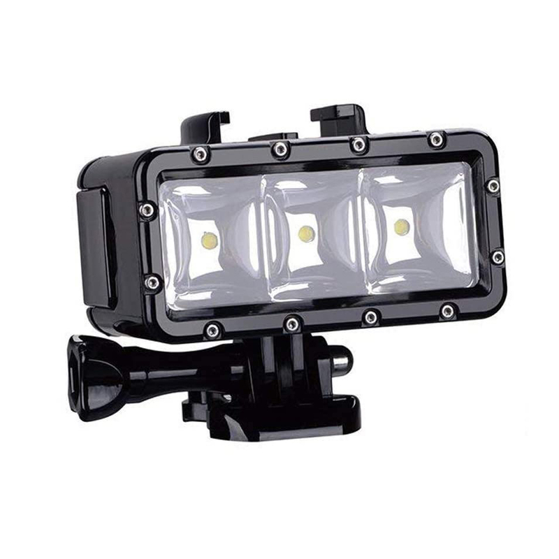 【送料無料】 GoPro対応 45m 防水 アクションカメラ LEDライト
