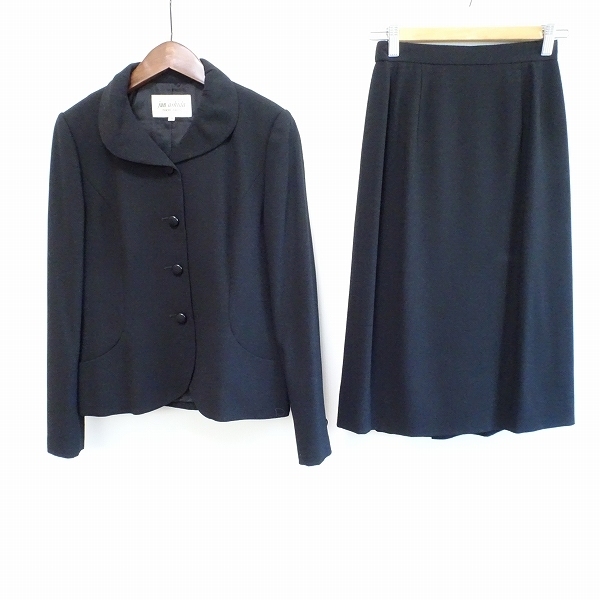 #anc ジュンアシダ junashida スカートスーツ 9 黒 ブラックフォーマル セットアップ レディース [827142]