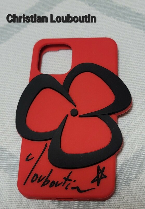 【Christian Louboutin】クリスチャン・ルブタン iPhone11Pro ケース シリコン 5.8インチ レッド 美品
