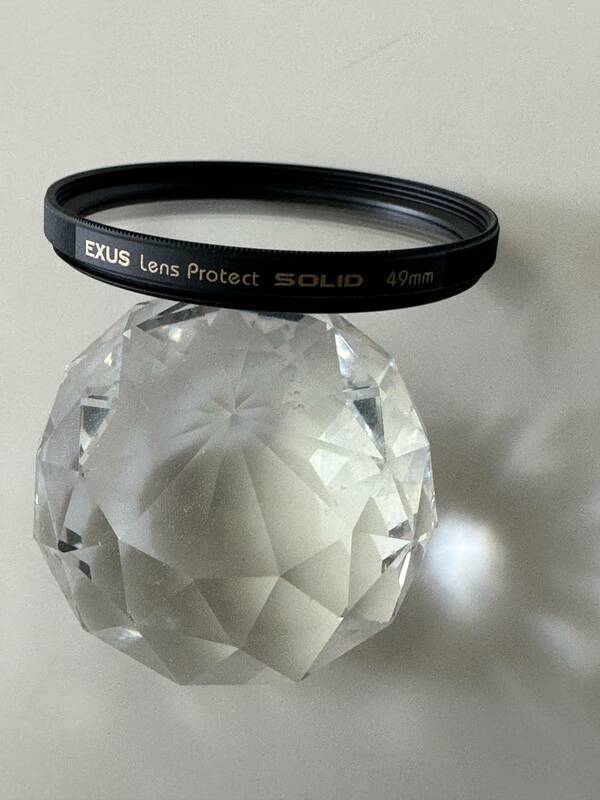 マルミ光機 EXUS Lens Protect SOLID 49mm 日本製　保護フィルター 面反射0.2％以下 撥水撥油 7倍強度の強化ガラス 帯電防止コーテイング
