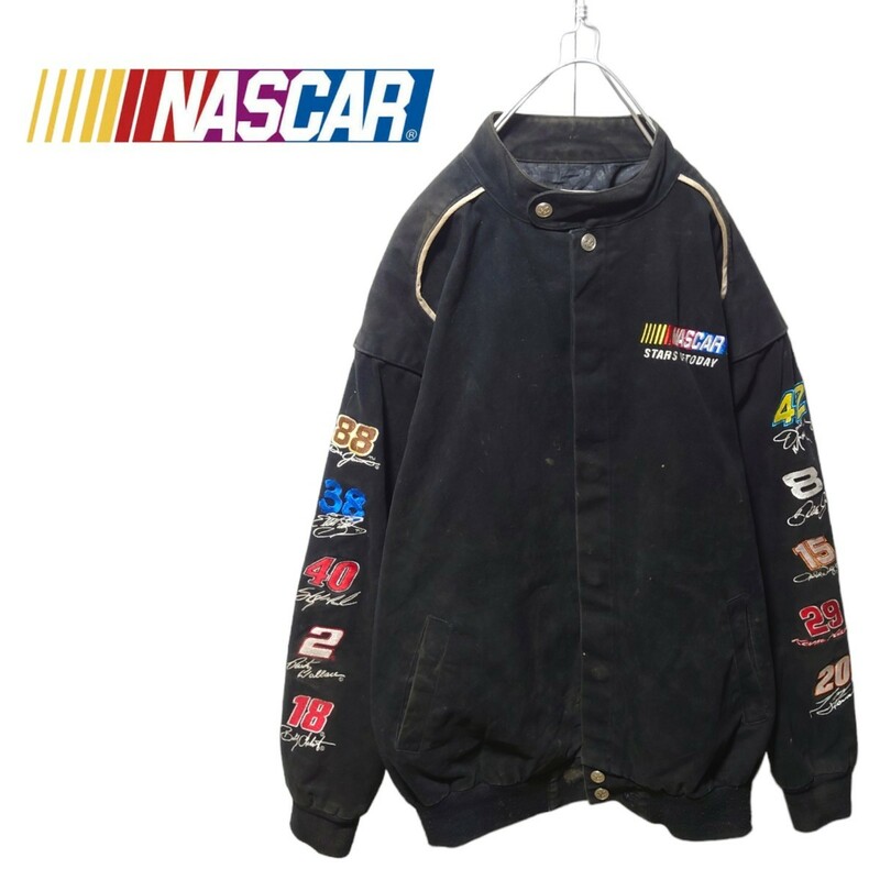 【NASCAR】袖ロゴ刺繍 レーシングジャケット　A-1262