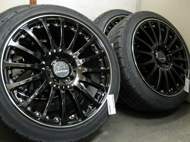 ■新品■カールソン1/16RSR GT BlackEdition 18インチ＆225/45R18 4本セット■BENZ CクラスW205 EクラスC207等■