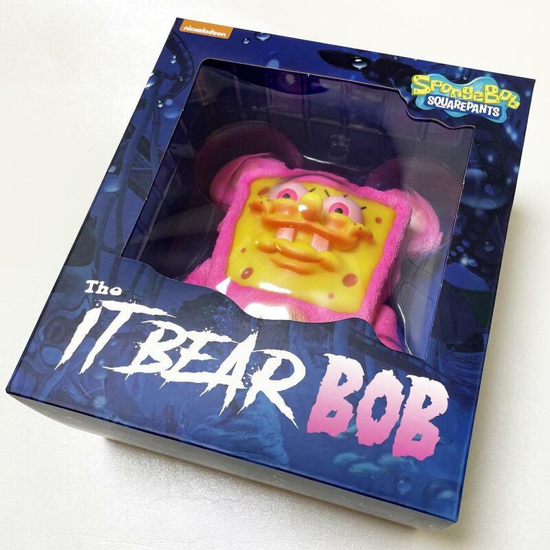 新品未開封品　MILKBOY TOYS IT BEAR BOB V.4　　ソフビ スポンジボブ ミルクボーイ pink ピンク