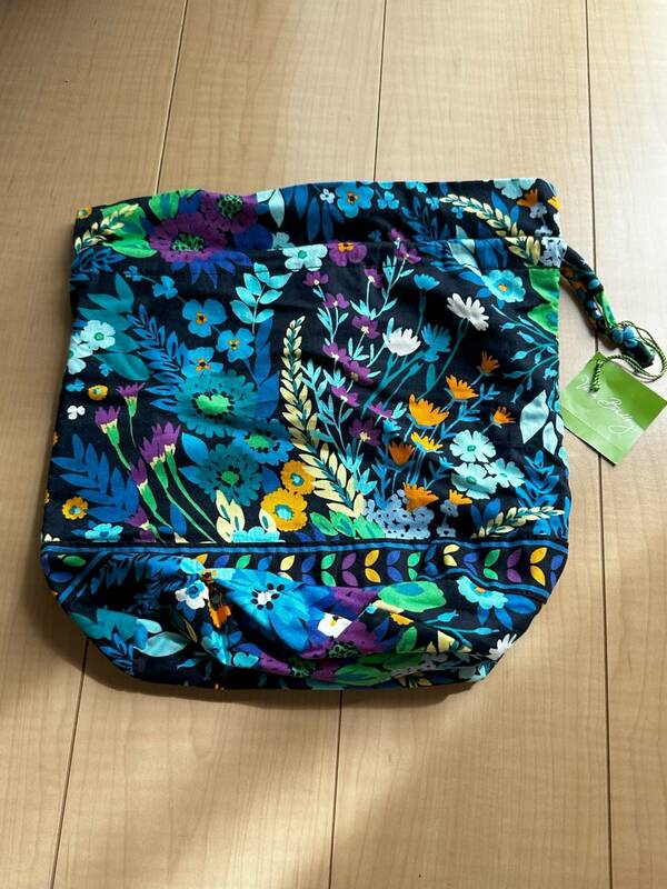 ★希少★Vera Bradley(ヴェラブラッドリー)★Ditty Bag(ディティーバッグ)★ミッドナイトブルース★バケツ巾着★