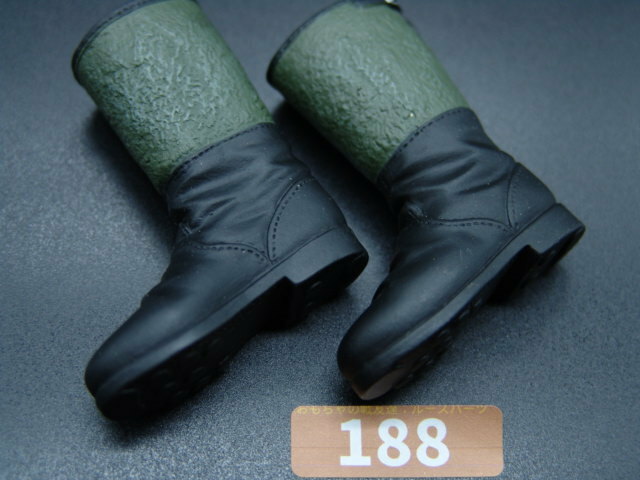 【 茶:188 】1/6ドールパーツ：DRAGON製 WWIIドイツ軍防寒ブーツ【 長期保管・ジャンク扱い品 】