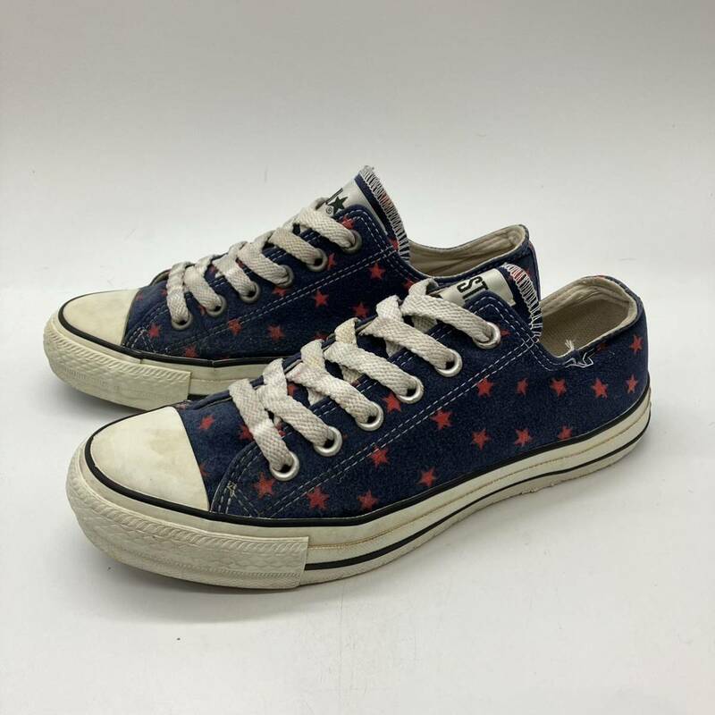 【¥1000スタート】サイズ4.5 CONVERSE ALL STAR LOW オールスター ローカット 日本製 星柄 F24