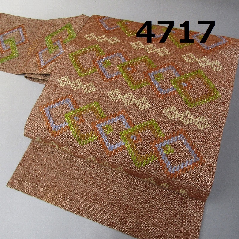 TA-4717　琉球　花織紬　なごや帯
