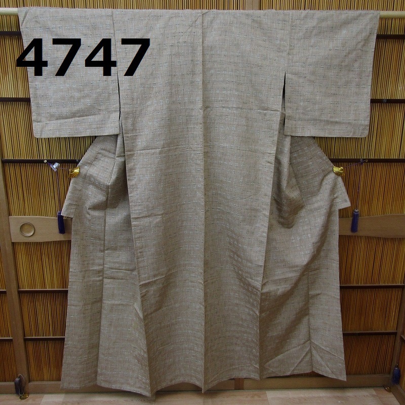 TA-4747　単衣　花織紬