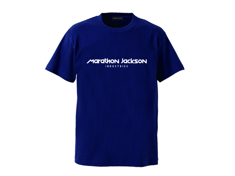 新品 【 送料無料 ! 】 XLサイズ 大人 XL 半袖 Tシャツ ネイビー ロゴ シンプル / MARATHON JACKSON マラソンジャクソン / 管理M317401-XL