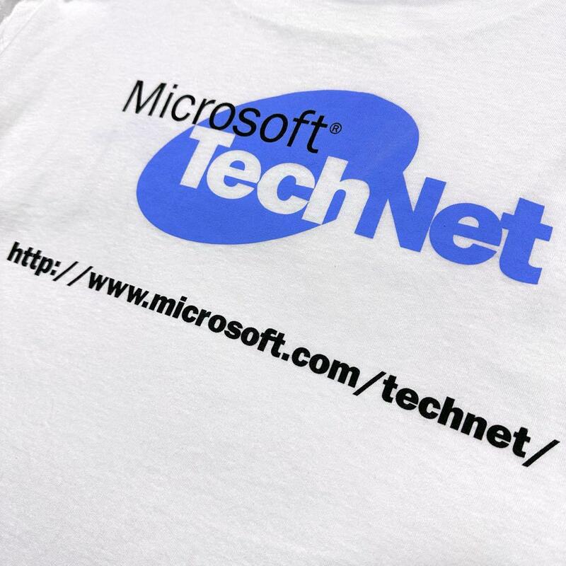 【00s】マイクロソフト　バックプリント　Tシャツ