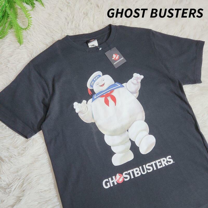 映画『ゴーストバスターズ』マシュマロマン・Tシャツ 黒 表記サイズM GHOST BUSTERS 82369