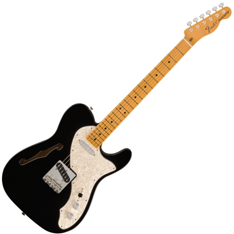 Fender Vintera II '60s Telecaster Thinline, Maple Fingerboard, Black〈フェンダー〉