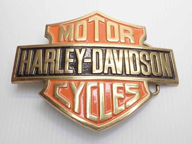 X192　ベルト バックル 大きめサイズ ハーレーダビッドソン HARLEY DAVIDSON MOTOR CYCLES Vintage buckle