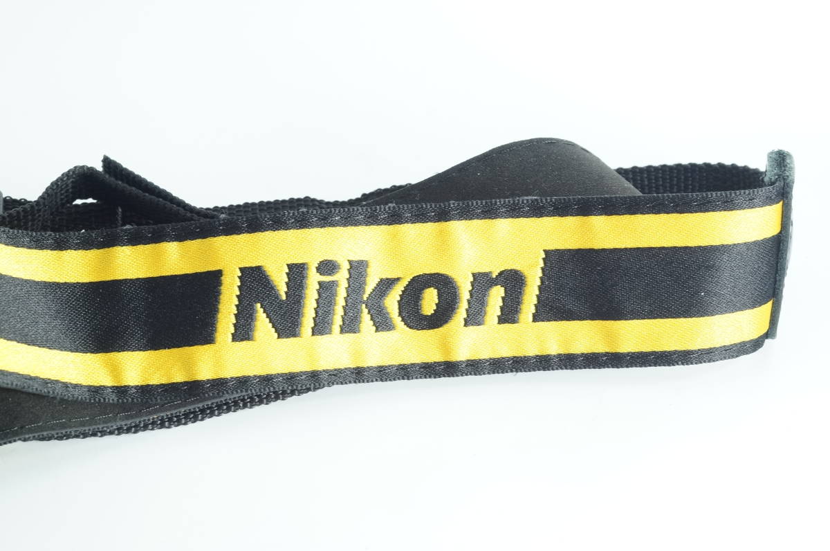 PHS『キレイ』 Nikon ニコン 希少 クラシック 黒・黄色 ブラック・イエロー カメラ ストラップ