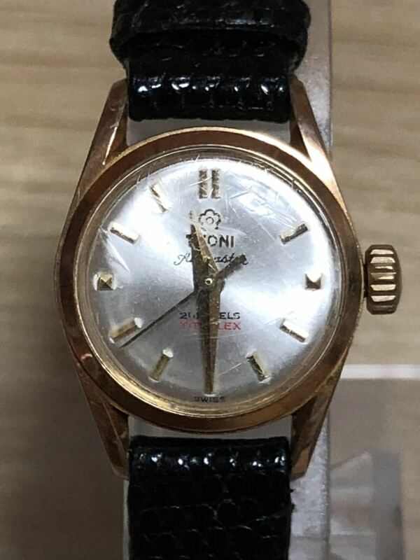 【ユ】TITONI チトーニ 腕時計 AIRMASTER メンズ 腕時計 アンティーク 手巻き 21石 301-195 スイス製