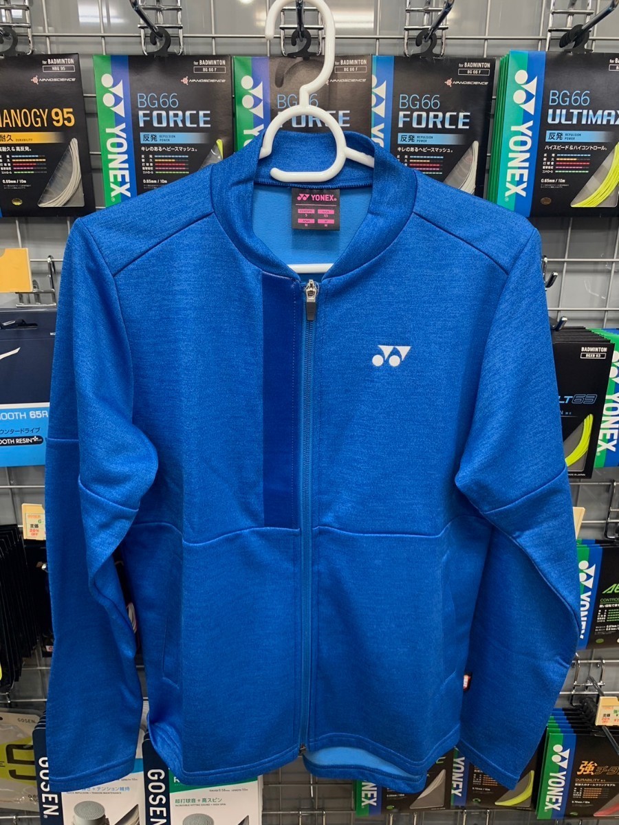 【58095(002) O】YONEX(ヨネックス)ウィメンズニットウォームアップシャツ ブルー O 新品未使用タグ付　バドミントン テニス ソフトテニス