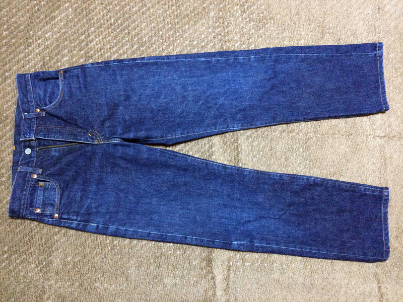 ♪濃紺 赤耳 90年代 日本製 Levi's 502xx BIG E Made in Japan W29×L34表記 裾上げあり リーバイス ボタン裏J22♪