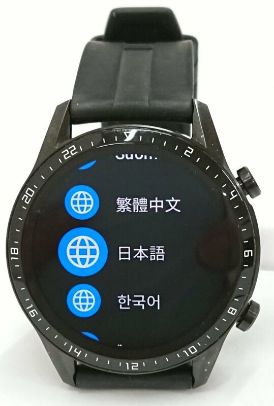 稼働品!!充電確認済!! HUAWEI WATCH GT 2 (46mm) ファーウェイ スマートウォッチ スポーツモデル ブラック 腕時計 USED品