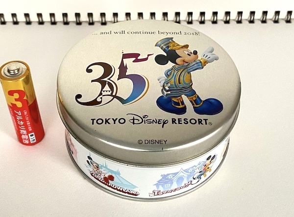 東京ディズニーリゾート 35周年 お菓子缶 空き缶 小物入れ 収納 缶ケース ミッキーマウス 同梱可