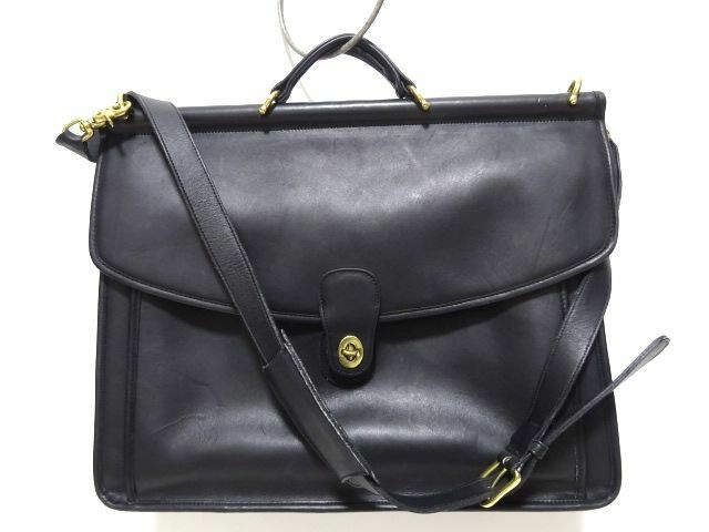 COACH vintage original BEEKMAN / コーチ レザー ブリーフケース 2WAY ショルダー付き 書類鞄 本革 オールド アメリカ製 メンズ