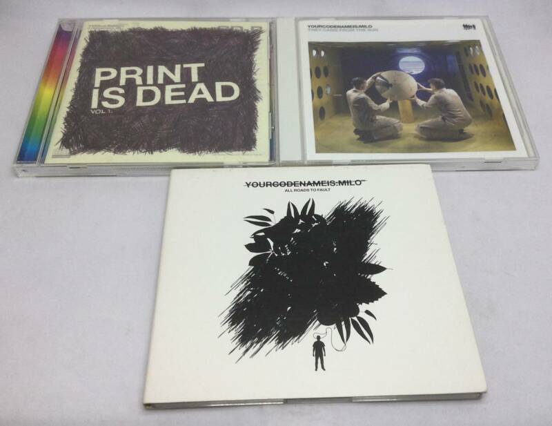 【Yourcodenameis:milo CD3点】Print Is Dead Vol.1 / All Roads to Fault / They Came From the Sun｜ユアコードネームイズ:マイロ