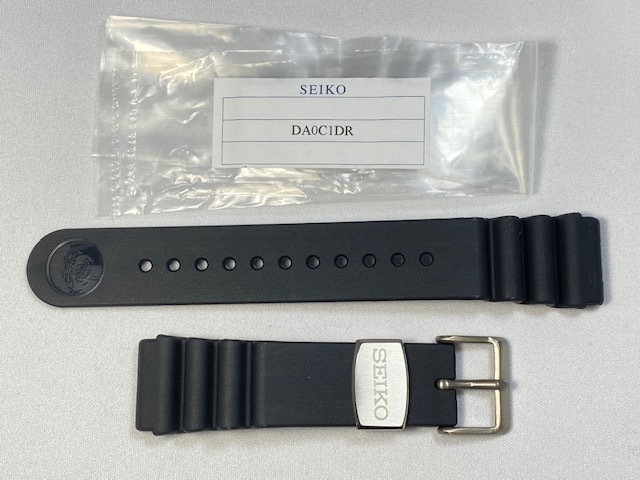 DA0C1DR SEIKO プロスペックス 22mm 純正ウレタンバンド ブラック チタン SBDD001/5D22-0AB0他用 ネコポス送料無料