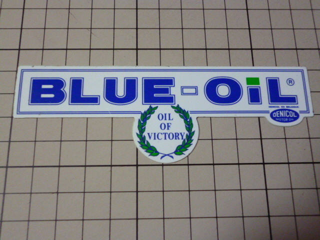 正規品 BLUE OIL OENICOL MOTOR OIL ステッカー (123×41mm) ブルーオイル 