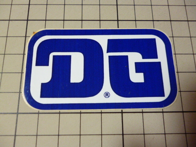【最後の1枚】 正規品 DG ステッカー 当時物 です(76×43mm) ダンガーニ