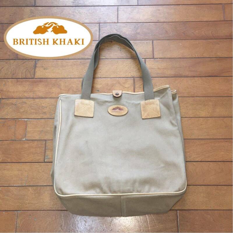 ☆【 BRITISH KHAKI 】★キャンバス トートバッグ★