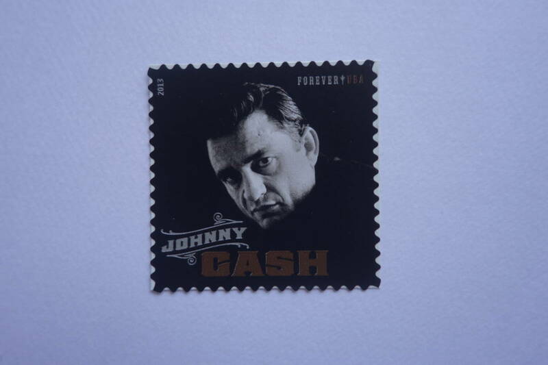 外国切手：アメリカ切手 「ジョニー・キャッシュ」1種完 未使用
