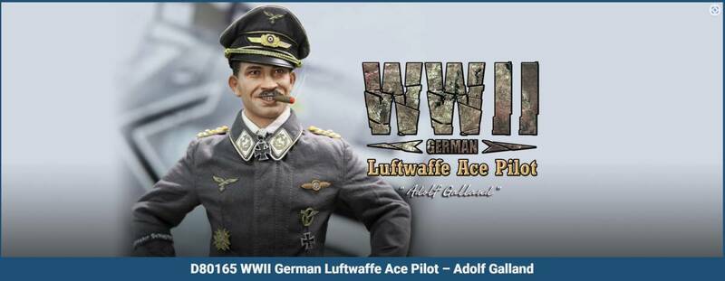 未開封新品/DID3R/D80165 WW2 German Luftwaffe Ace Pilot - Adolf Galland第二次大戦バトルオブブリテンドイツ空軍アドルフガーランド少佐