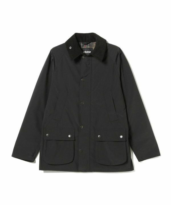 新品 40 黒 ビームス Barbour × BEAMS F 別注 BEDALE CLASSIC FIT ポリエステル ジャケット ナイロン ビデイル コート ブルゾン レア 32