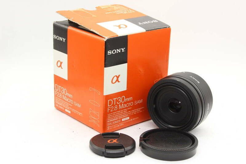 【返品保証】 【元箱付き】ソニー Sony DT 30mm F2.8 MACRO SAM レンズ s1681