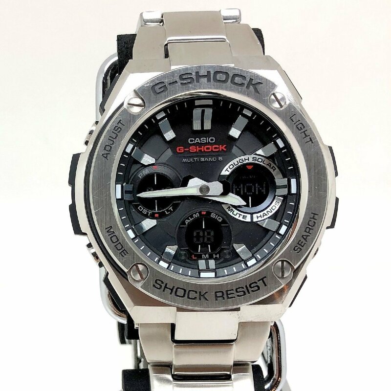 中古 G-SHOCK ジーショック CASIO カシオ 腕時計 GST-W110D-1A G-STEEL Gスチール 電波ソーラー タフソーラー 【ITKXMEPOT69K】